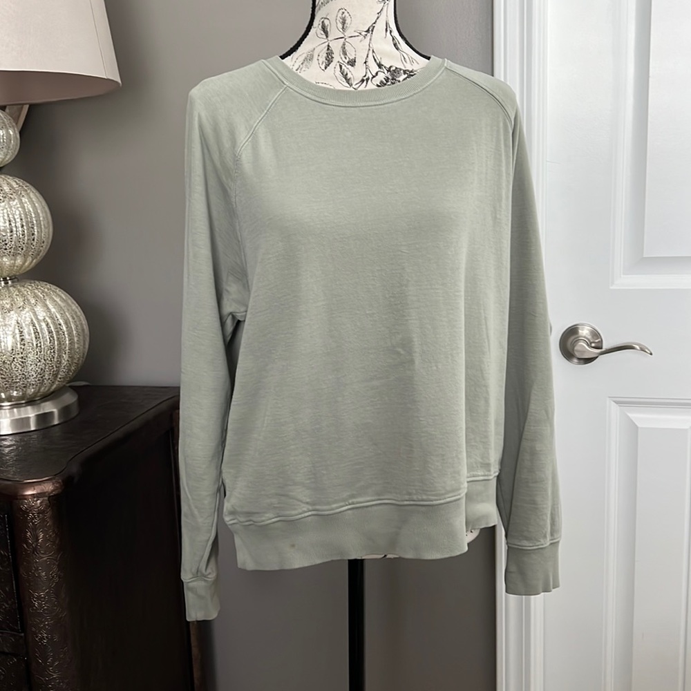 Athleta sage, green crewneck sweater